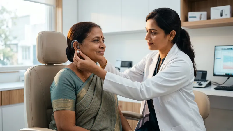 Hearing aid fitting and trial by RCI-certified audiologist in Trivandrum