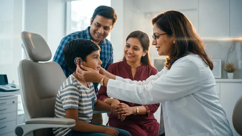 Pure tone audiometry hearing test by certified audiologist in Trivandrum
